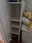 IKEA vit sänggavel med hyllor 186 cm