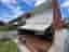 Markis randig terrassmarkis beige/brun