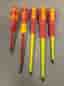 Paket med 5st isolerade kruvmejslar, 1000V - Wera, Teng Tools & Wiha.