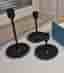 IKEA FULLTALIG Ljusstake set om 3, svart