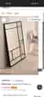 Stor svart spegel Ellos Kicki 120x80 cm