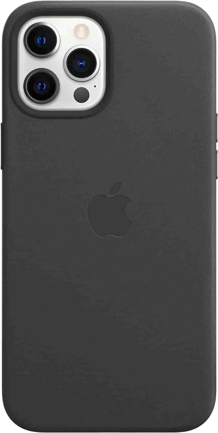Apple Leder Case mit MagSafe [für iPhone 12 Pro Max] schwarz