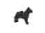 1x LEGO System Tier Hund Wolf [3g 4.5x3x0.7cm] grau
