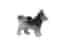 1x LEGO Tier Hund Husky mit schwarzen Augen schwarzer Nase [2g 3x1.9x1cm] weiß