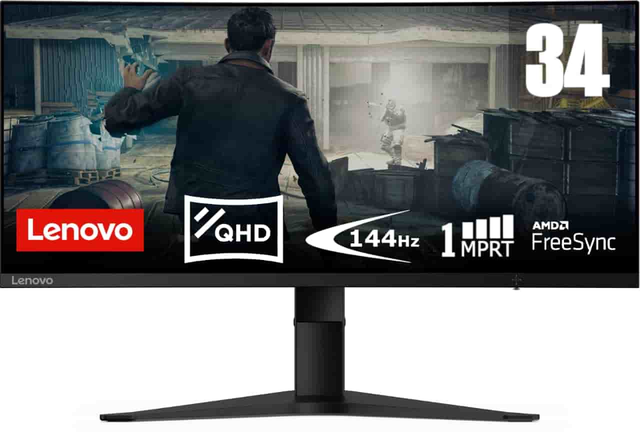 Lenovo G34w-10 [34'' Curved UWQHD VA 144Hz HDMI DisplayPort 4ms Reaktionszeit] schwarz