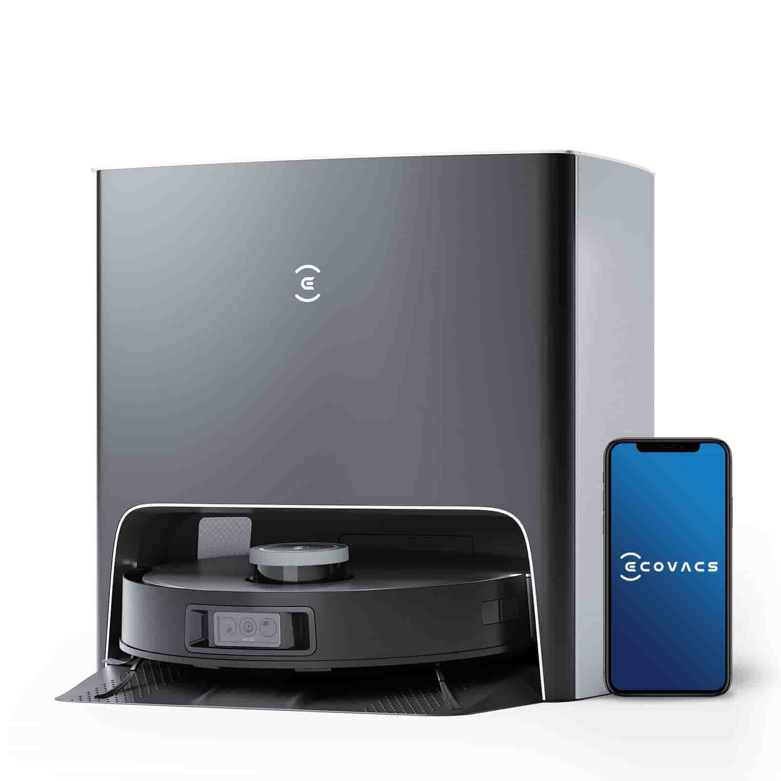 Ecovacs Robotics Deebot X1 TURBO [Saug- & Wischroboter 140 Minuten 4 Liter Wassertank 5000Pa] silber