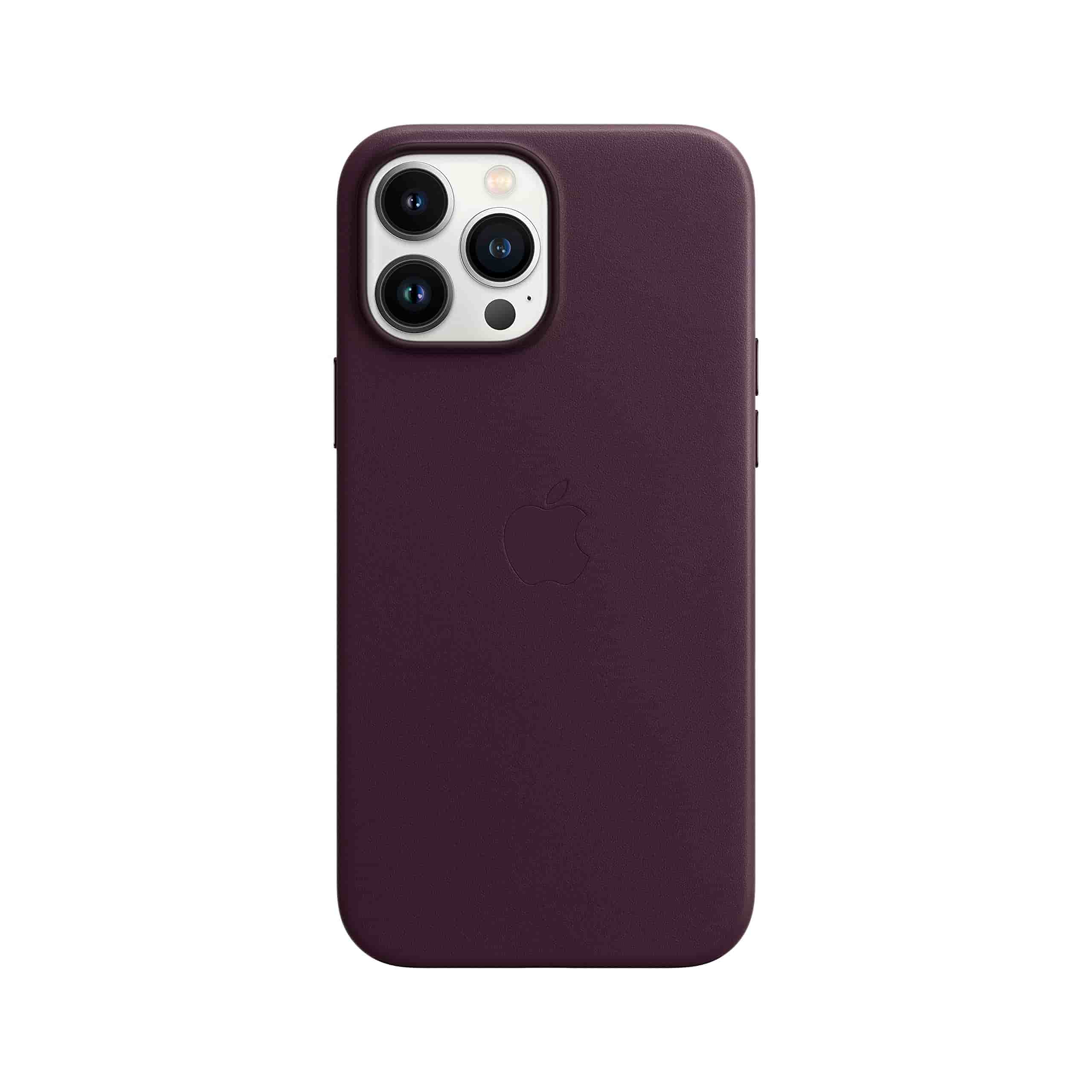 Apple Leder Case mit MagSafe [für iPhone 13 Pro Max] dunkelkirsch