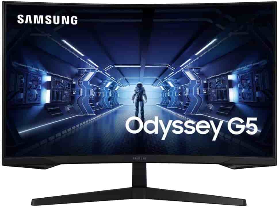 Samsung Odyssey G5 G53T / G54T / G55T / G56T (2022) [269" Curved 2.560x1.440 VA 144Hz HDMI DisplayPort 1ms Reaktionszeit] schwarz