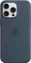 Apple Silikon Case mit MagSafe [für iPhone 15 Pro Max] sturmblau