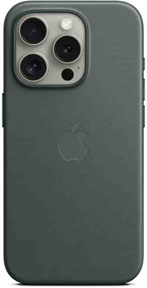 Apple Feingewebe Case mit MagSafe [für iPhone 15 Pro] immergrün