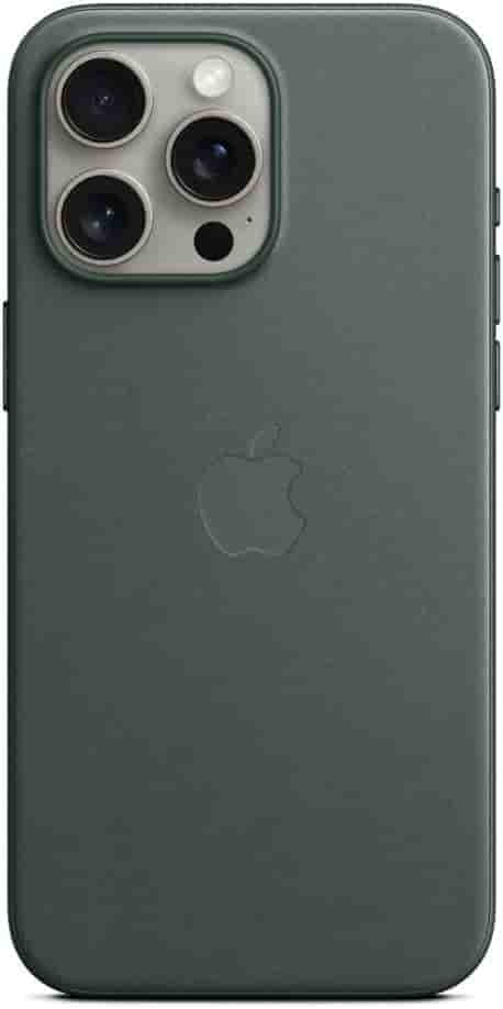 Apple Feingewebe Case mit MagSafe [für iPhone 15 Pro Max] immergrün