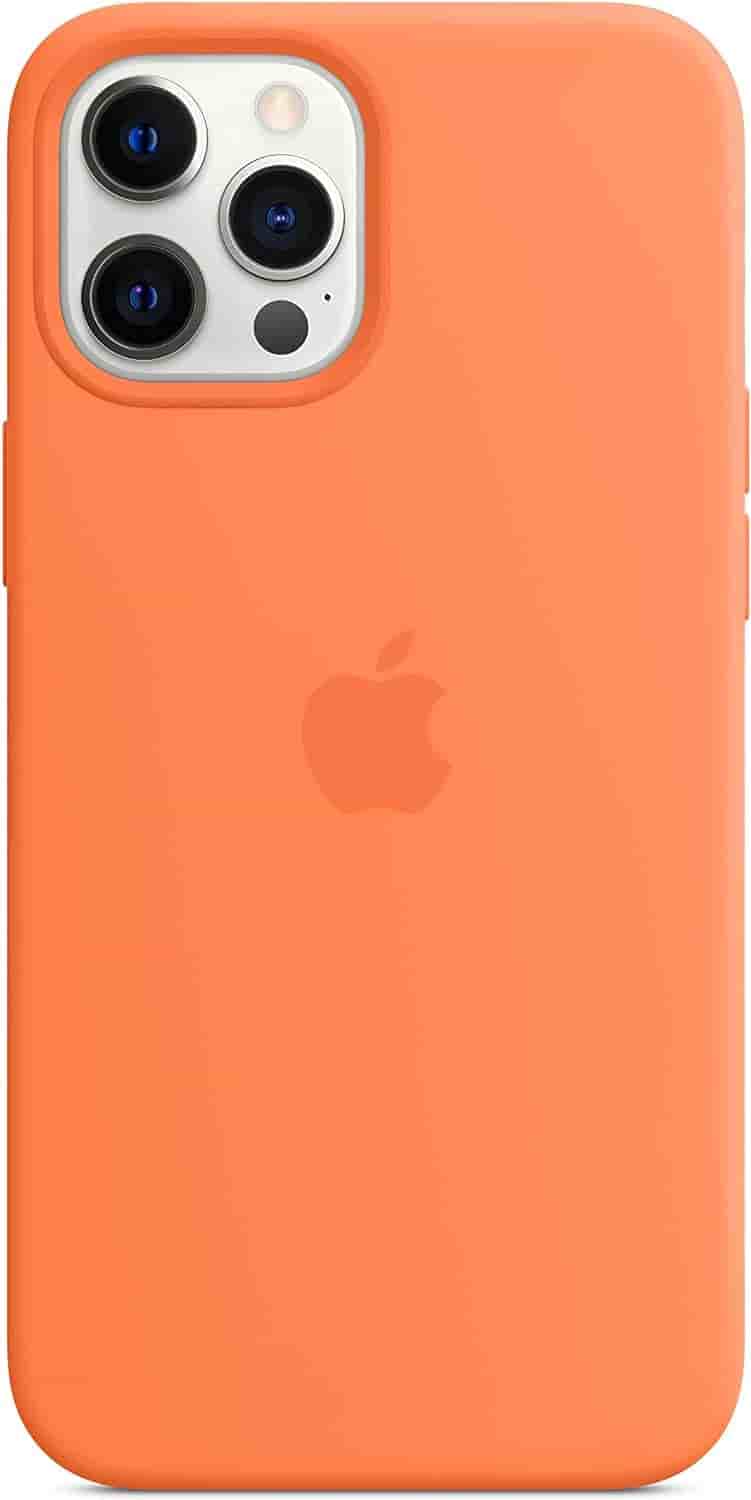 Apple Silikon Case mit MagSafe [für iPhone 12 Pro Max] kumquat