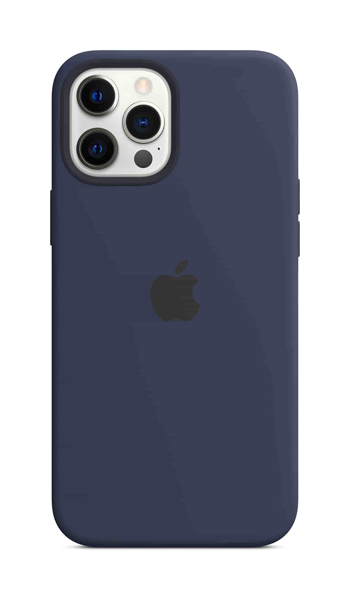 Apple Silikon Case mit MagSafe [für iPhone 12 Pro Max] dunkelmarine