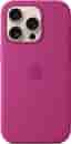 Apple Silikon Case mit MagSafe [für iPhone 16 Pro] fuchsia