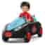 Toddys by siku 0115 Sam Speedy 3-teiliges Spielzeugauto mit Licht und Sound Zusammensteckbar Inkl. beweglicher Spielfigur Hochwertiger Schwungradmotor Schwarz/Türkis Ab 12 Monaten