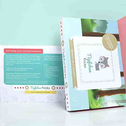 Töpfchen Tricks - Erfolgreiches Töpfchentraining für Kleinkinder - Trockenwerden mit Belohnungssystem 10 doppelseitigen Stickerkarten 120 Stickern und Pipi-Zeugnis - Ihr Kind auf der Toilette/Klo