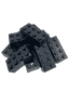 LEGO 10 Basic Steine 2x4 in Schwarz
