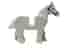 1x Lego Pferd weiß