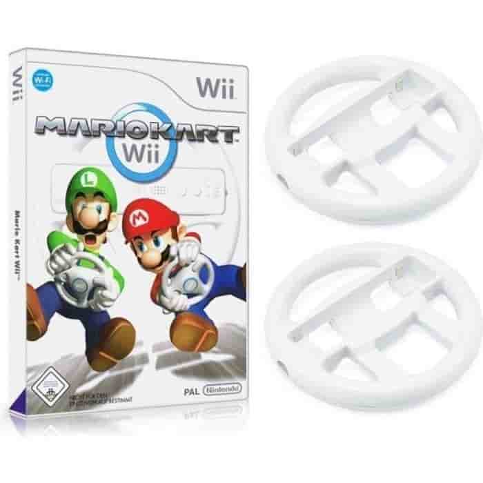 Wii - Bundle: Mario Kart + 2 rattar