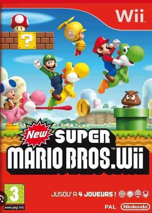Videospel - Nintendo - New Super Mario Bros. Wii - 4 spelare - Äventyr - PEGI 3+