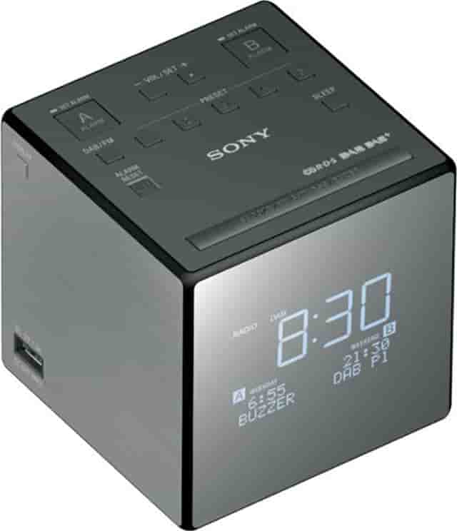 Sony XDR-C1DBP DAB/DAB+ klockradio (svart) - Nyskick - i originalförpackning