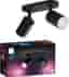Philips Hue Fugato dubbel spotlight 2x4.2W GU10 (svart) - Nyskick - i originalförpackning