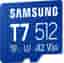 Samsung T7 micro SDXC minneskort (512 GB) - Nyskick - i originalförpackning