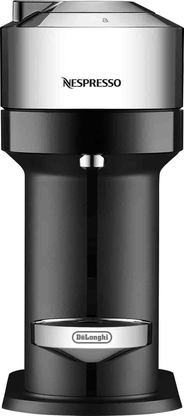 NESPRESSOVertuo Next kaffemaskin av DeLonghi, Pure Chrome - Nyskick - originalförpackning saknas