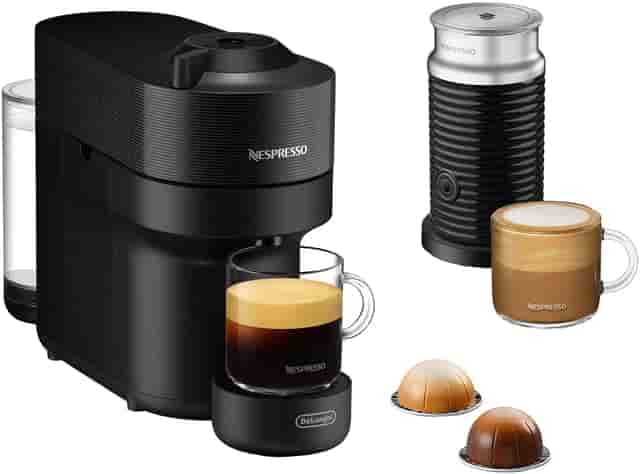 Nespresso Vertuo POP kapselmaskin + mjölkskummare från DeLonghi ENV90.BAE - Nyskick - originalförpackning saknas