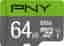 PNY Elite Micro SDXC minneskort 64 GB - Nyskick - i originalförpackning
