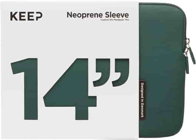 KEEP 14" Neopren MacBook-fodral (Power Green) - Nyskick - originalförpackning saknas
