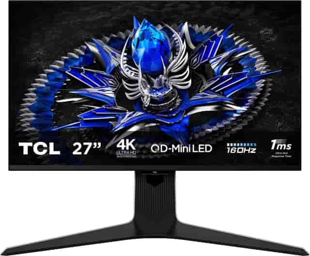 TCL 27R83U 27'' UHD/MQLED/160Hz/1ms monitor - Nyskick - i originalförpackning