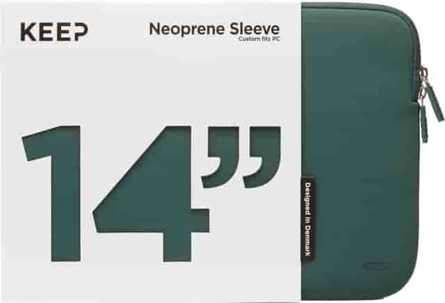 KEEP 14" neopren laptopfodral (Power Green) - Bra skick – Mindre spår av användning