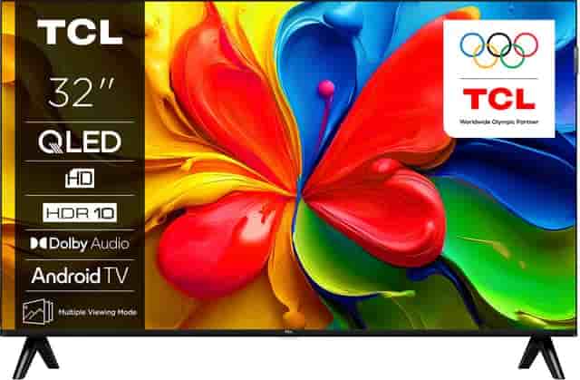 TCL 32" S4K HD Ready QLED TV (2025) - Nyskick - originalförpackning saknas