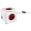 PowerCube Extended USB grenuttag 1402RDDEEUPC (röd) - Använt skick – Synliga skador, fullt funktionell