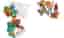 LANDRÉ - COLORIN peindre + jouer "2D Puzzle" , 20 pièces 20 x 140 mm, peindre, faire puzzle contenu: 2 pièces -323000011