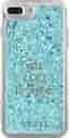 Coque rigide liquide Guess avec paillettes bleues pour iPhone 6 Plus, 6s Plus, 7 Plus et 8 Plus