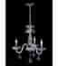 Suspension Amora 3 Ampoules chrome poli/cristal