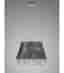 Suspension Lanzo 4 Ampoules chrome noir/cristal