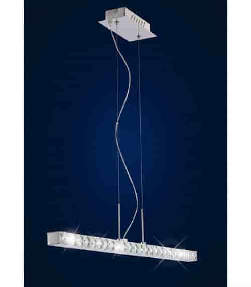 Suspension Galaxy Linear 12W LED 6000K chrome poli/cristal