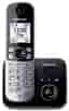 Téléphone fixe sans fil Solo Panasonic KX-TG6861 Noir et argent