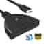 INECK® HDMI Switch 1080P, HDMI 3 Ports Commutateur 3 Entrées à 1 Sortie HDMI Switcher Full HD1080p / 3D Pris en Charge