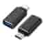 INECK® USB Type-C mâle vers USB 3.0 femelle Connecteur pour Samsung Galaxy S9/S9 Plus/S8/S8+/A3 2017/A5 2017/A8 2018, Huawei P10/P10 Plus/P9/P9 Plus/Honor 9/8, LG G6/G5, Asus Zenfone 5/4/3, Nexus 6P/5X, Oneplus 2/3/5, etc