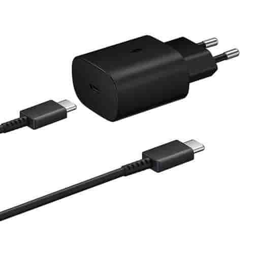 Chargeur Secteur Rapide 25W avec Cable de charge USB-C Type C pour Huawei Honor X8 TFY-LX1, TFY-LX2, TFY-LX3 6.7- Noir- Visiodirect