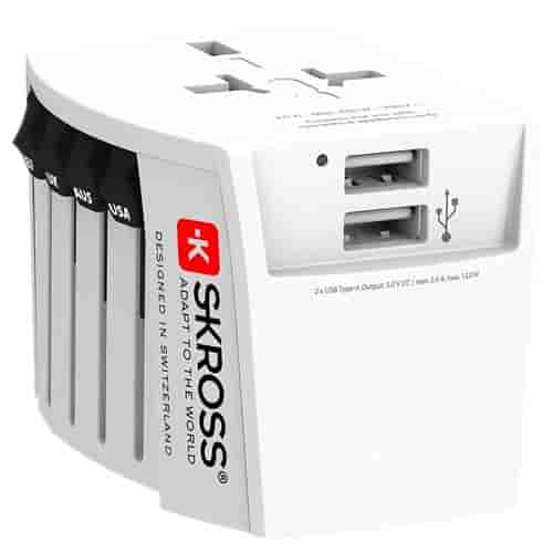 Chargeur secteur Skross MUV USB Blanc
