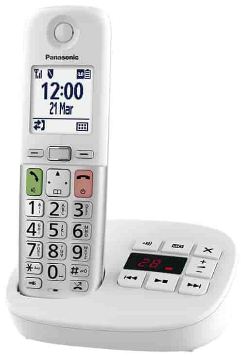 Téléphone fixe sans fil Panasonic Blanc