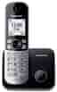 Téléphone fixe sans fil Solo Panasonic KX-TG6851 Noir et argent