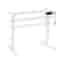 oneConcept Multidesk Comfort Bureau électrique à hauteur & largeur réglable - Blanc