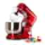 Robot ménager - Klarstein Bella - Robot mélangeur - 2000W - 5L - Acier inoxydable - Rouge -