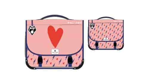Cartable scolaire Pol Fox Heart 38 cm Rose